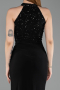 Long Black Prom Gown ABU6215