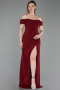 Long Burgundy Prom Gown ABU6216