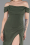Long Olive Drab Prom Gown ABU6216