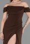 Long Brown Prom Gown ABU6216