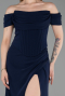 Long Navy Blue Prom Gown ABU6216