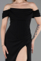 Long Black Prom Gown ABU6216