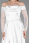 Long White Evening Dress ABU6219