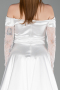 Long White Evening Dress ABU6219