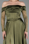 Long Olive Drab Evening Dress ABU6219