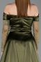 Long Olive Drab Evening Dress ABU6219