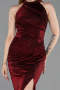 Midi Burgundy Cocktail Dress ABK2635