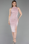 Midi Powder Color Cocktail Dress ABK2635