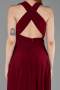 Midi Burgundy Cocktail Dress ABK2636