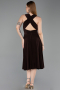 Midi Brown Cocktail Dress ABK2636