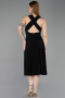 Midi Black Cocktail Dress ABK2636