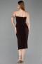 Midi Brown Cocktail Dress ABK2637