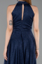 Midi Navy Blue Cocktail Dress ABK2638