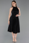 Midi Black Cocktail Dress ABK2638