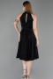 Midi Black Cocktail Dress ABK2638