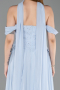 Long Light Blue Chiffon Evening Dress ABU6221