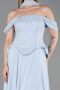 Long Light Blue Chiffon Evening Dress ABU6221