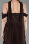Long Brown Chiffon Evening Dress ABU6221