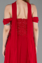 Long Red Chiffon Evening Dress ABU6221
