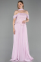 Long Powder Color Chiffon Evening Dress ABU6221