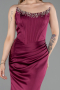 Long Satin Mermaid Evening Gown ABU6109