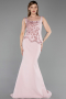 Long Powder Color Evening Dress ABU6225