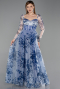 Long Navy Blue Evening Dress ABU6226