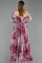 Long Red Evening Dress ABU6226