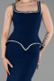 Long Navy Blue Plus Size Evening Dress ABU6248