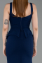 Long Navy Blue Plus Size Evening Dress ABU6248