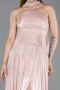 Long Powder Color Chiffon Evening Dress ABU6233