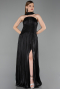 Long Black Chiffon Evening Dress ABU6233