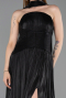 Long Black Chiffon Evening Dress ABU6233