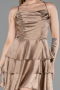 Short Copper Satin Cocktail Dress ABK2640
