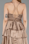 Short Copper Satin Cocktail Dress ABK2640