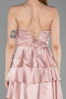 Short Powder Color Satin Cocktail Dress ABK2640