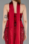Long Burgundy Beaded Evening Dress ABU6234