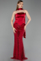 Long Burgundy Beaded Evening Dress ABU6234