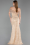 Long Gold Scaly Evening Dress ABU6237