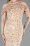 Long Gold Scaly Evening Dress ABU6237