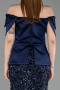 Long Navy Blue Scaly Evening Dress ABU6243
