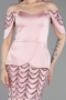 Long Powder Color Scaly Evening Dress ABU6243