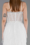 Long White Evening Dress ABU6245