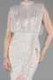 Mink Long Scaly Evening Dress ABU2752