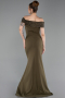 Long Olive Drab Evening Dress ABU6217