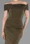 Long Olive Drab Evening Dress ABU6217