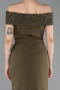 Long Olive Drab Evening Dress ABU6217
