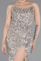 Long Beige Scaly Prom Gown ABU6218