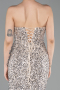 Long Beige Scaly Prom Gown ABU6218