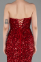 Long Red Scaly Prom Gown ABU6218